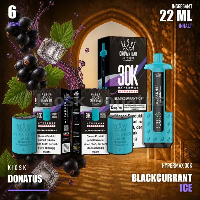 ALFAKHER 30K HYPERMAX – BLACKCURRANT ICE