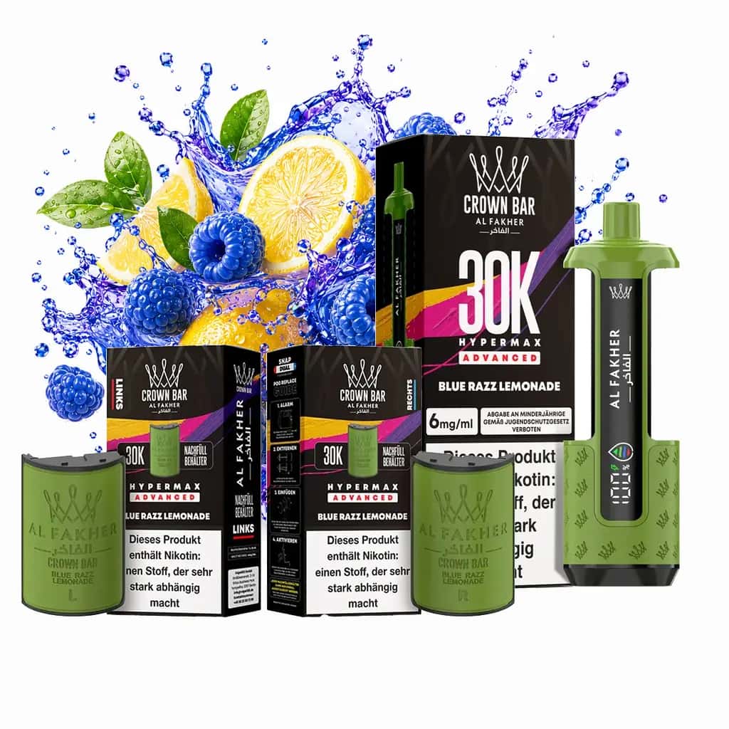 ALFAKHER 30K HYPERMAX – BLUE RAZZ LEMONADE