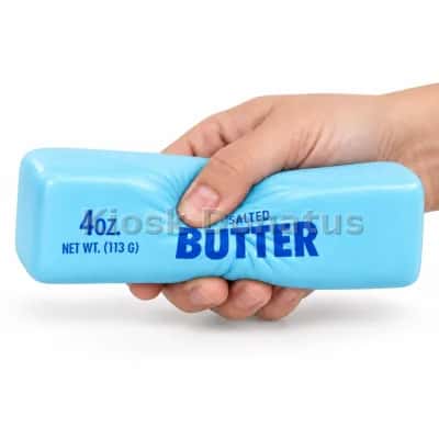 Butter Squishy Hellblau mit Aufdruck, 1 Stück — Bild 4