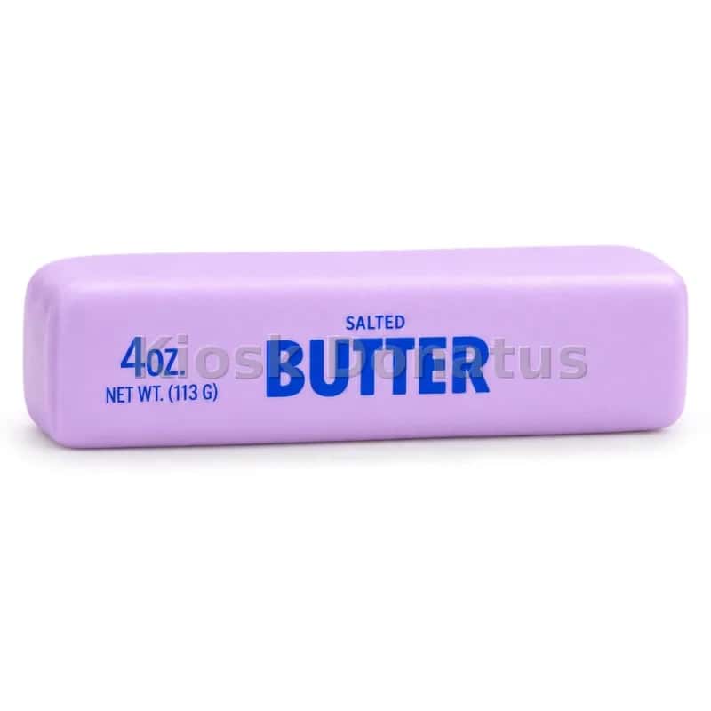 Butter Squishy Lavendel mit Aufdruck, 1 Stück