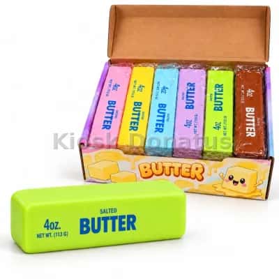 Butter Squishy Limettengrün mit Aufdruck, 1 Stück — Bild 3