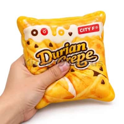 Candy Squishy Durian Crepe Orange/Gelb, 1 Stück — Bild 4