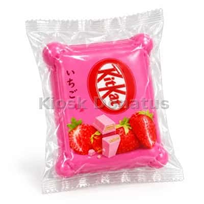 Candy Squishy Erdbeer-Riegel-Tüte Pink, 1 Stück — Bild 2