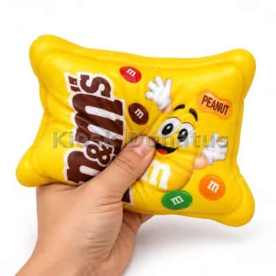 Candy Squishy Schokolinsen-Tüte Gelb, 1 Stück — Bild 4