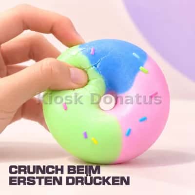 Crispy Balls Donut Squishy Blau-Grün-Rosa — Bild 5