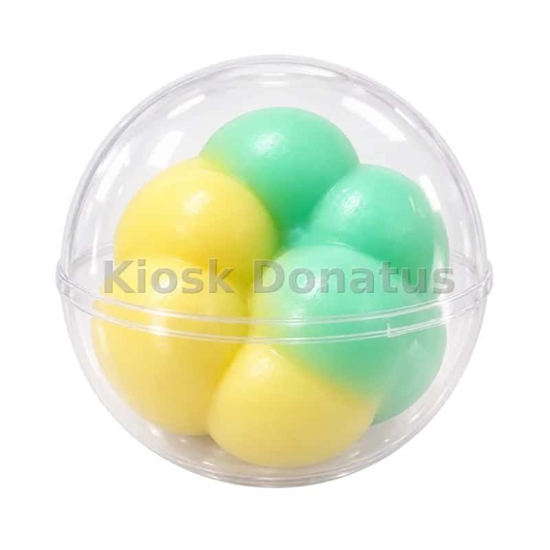 Crispy Squishy Kugelball Mint-Gelb, 1 Stück