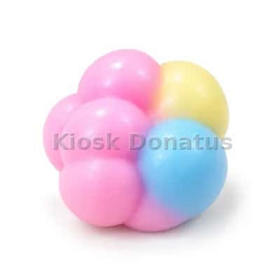 Crispy Squishy Kugelball Rosa-Blau-Gelb, 1 Stück — Bild 2