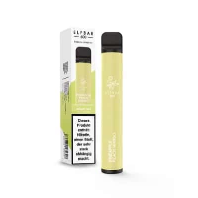 Elfbar 600 Eshisha Pineapple Peach Mango Nikotinfrei — Bild 2