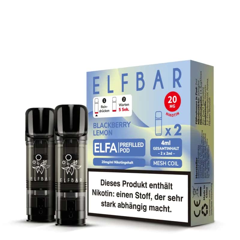 Elfbar Elfa 2x 600 Blackberry Lemon