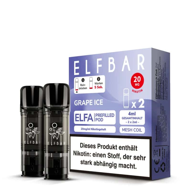 Elfbar Elfa 2x 600 Grape Ice