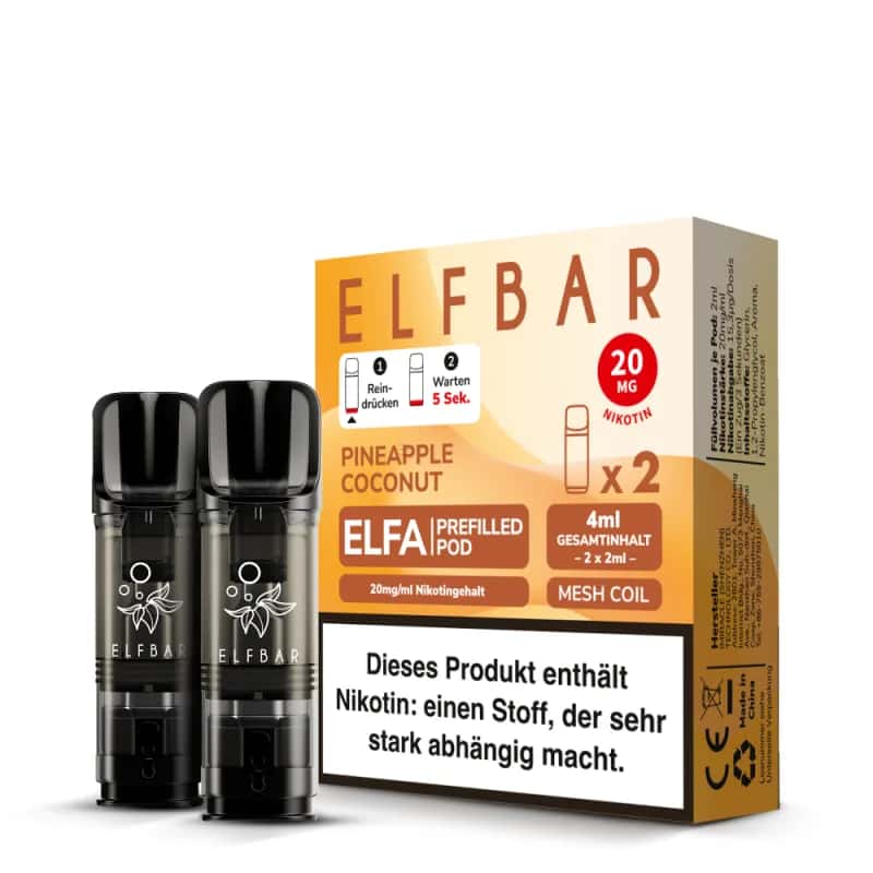 Elfbar Elfa 2x 600 Züge Pineapple Coconut