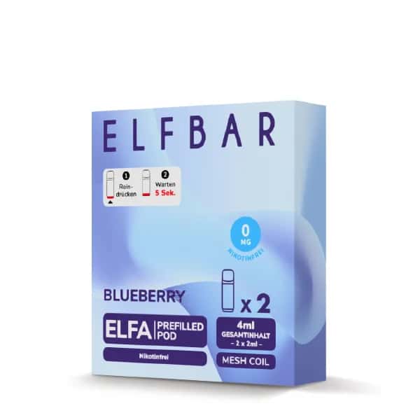 Elfbar Elfa 2x 600 Züge Blueberry 0mg