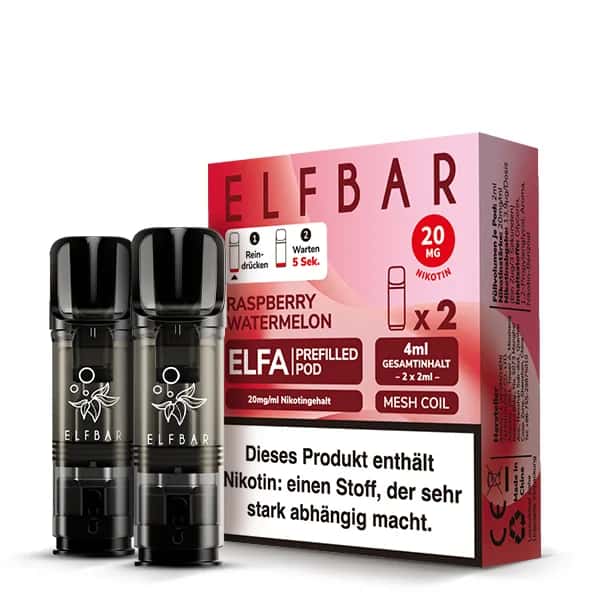 Elfbar Elfa 2x 600 Züge Raspberry Watermelon