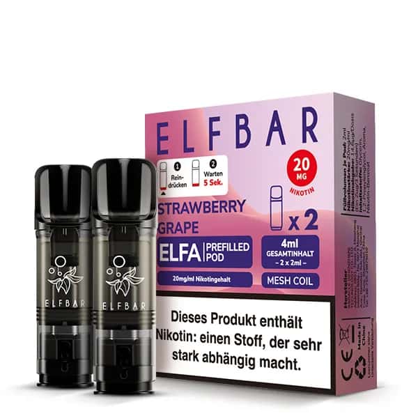 Elfbar Elfa 2x 600 Züge Strawberry Grape