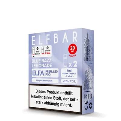 Elfbar Elfa Blue Razz Lemonade 2x Pods 600 Züge — Bild 3