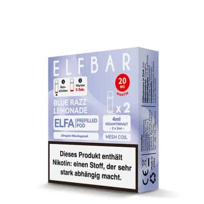 Elfbar Elfa Blue Razz Lemonade 2x Pods 600 Züge — Bild 4