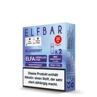 Elfbar Elfa Blueberry Cotton Candy 2x Pods 600 Züge — Bild 3