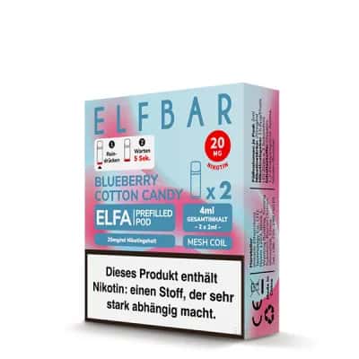 Elfbar Elfa Blueberry Cotton Candy 2x Pods 600 Züge — Bild 4