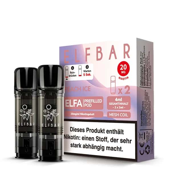 Elfbar Elfa Peach Ice 2x 600 Züge