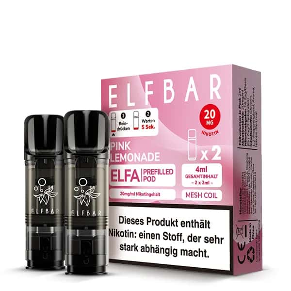 Elfbar Elfa Pink Lemonade 2x Pods 600 Züge