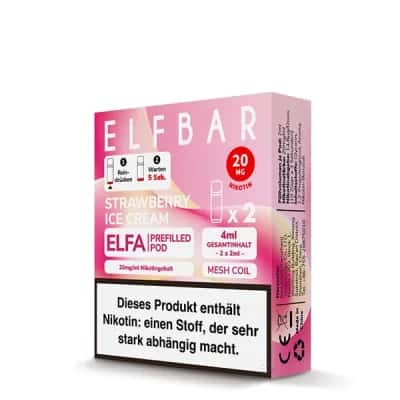 Elfbar Elfa Strawberry Ice Cream 2x Pods 600 Züge — Bild 2