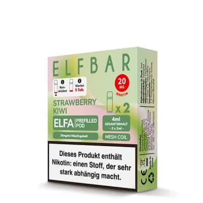Elfbar Elfa Strawberry Kiwi 2x Pods 600 Züge — Bild 2