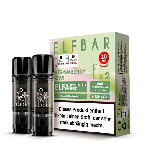 Elfbar Elfa Strawberry Kiwi 2x Pods 600 Züge