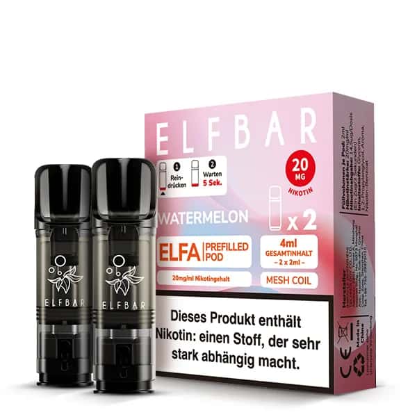 Elfbar Elfa Watermelon 2x Pods 600 Züge