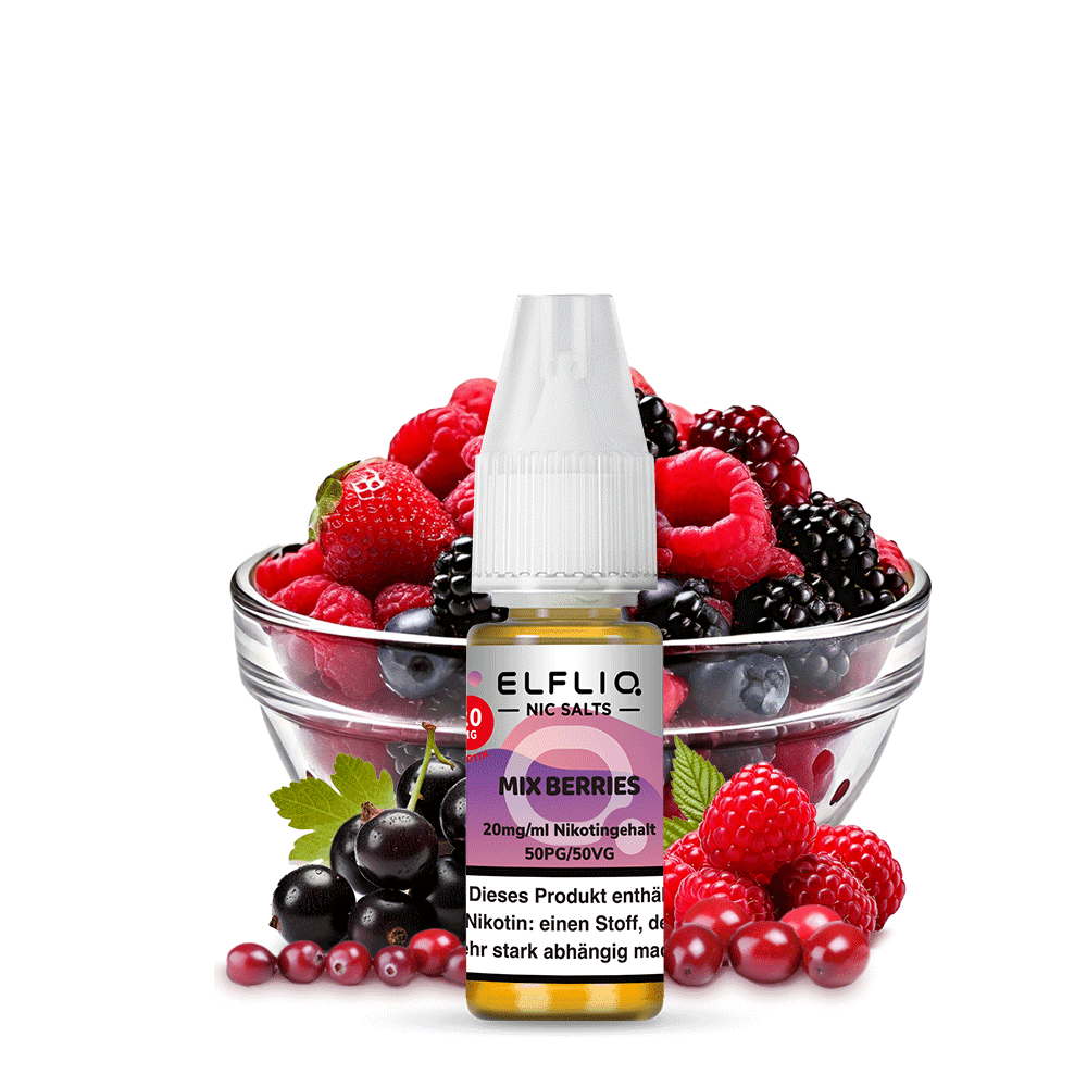 Elf Bar ElfLiq Mix Berries 20mg Liquid – 10 ml — Bild 2