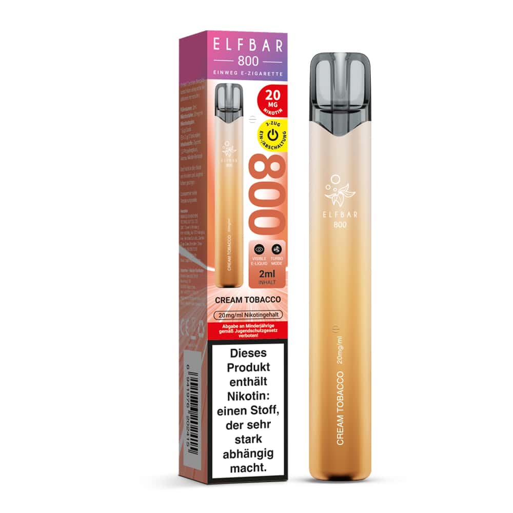 Elfbar 800 - Cream Tobacco - 20 mg/ml — Bild 2