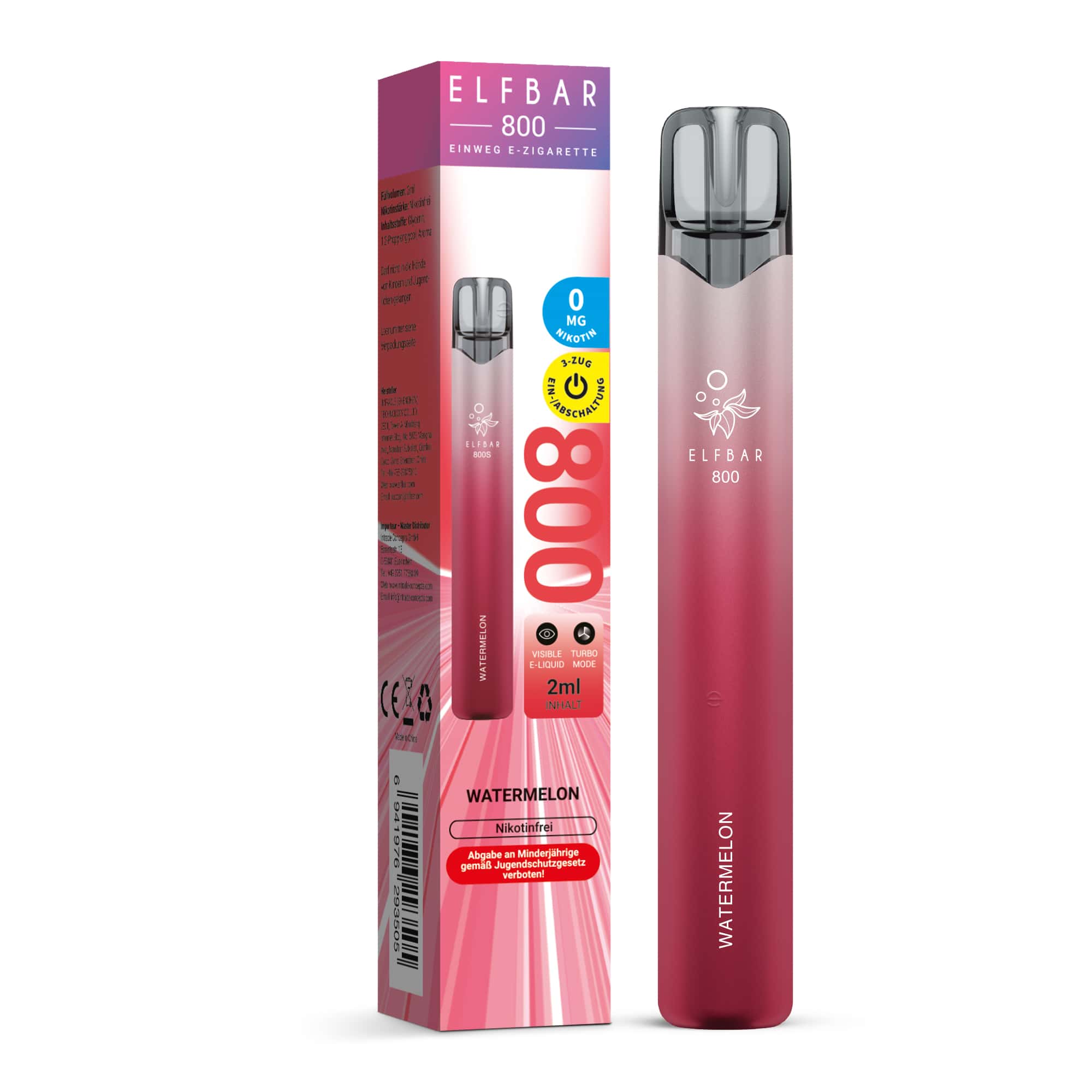 Elfbar 800 - Watermelon - Nikotinfrei — Bild 2