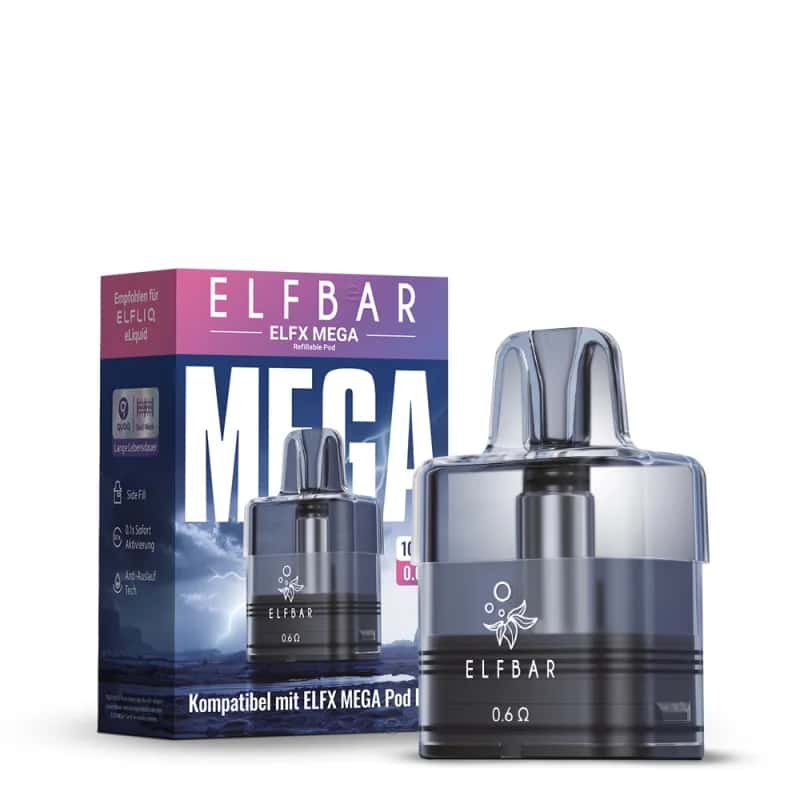 ELFBAR ELFX Mega Refillable Pod 0,6 Ω – 10 ml – 1 Stück