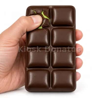 Faux Crisp Choco Squishy Dunkelbraun — Bild 4