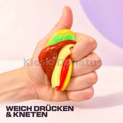 Food Squishy Burger Bunt mit abziehbaren Schichten — Bild 11