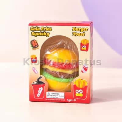 Food Squishy Burger Bunt mit abziehbaren Schichten — Bild 2