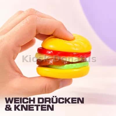 Food Squishy Burger Bunt mit abziehbaren Schichten — Bild 4