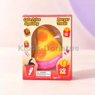 Food Squishy Pizza Gelb-Rosa — Bild 2