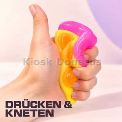 Food Squishy Pizza Gelb-Rosa — Bild 7