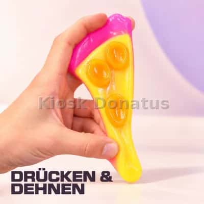 Food Squishy Pizza Gelb-Rosa — Bild 8