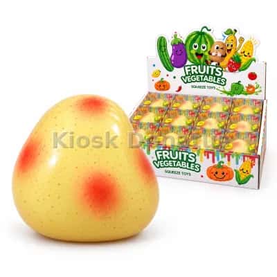 Kartoffel-Squishy Hellgelb mit roten Flecken, 1 Stück — Bild 3