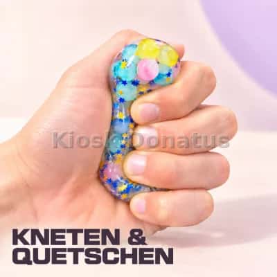 Rainbow Mystery Bun Blau-Gold, Squishy, 1 Stück — Bild 6