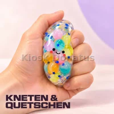Rainbow Mystery Bun Blau-Gold, Squishy, 1 Stück — Bild 7