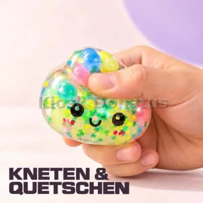 Rainbow Mystery Bun Grün-Gelb, Squishy, 1 Stück — Bild 4