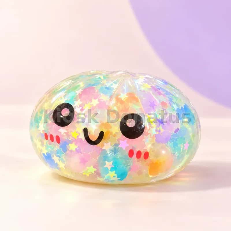 Rainbow Mystery Bun Irisierend-Pastell, Squishy, 1 Stück