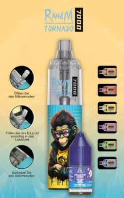 RandM Tornado 7000 E Vape — Bild 2