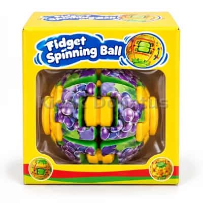 Fidget-Spinner-Ball Traube Violett/Gelb, 1 Stück — Bild 2