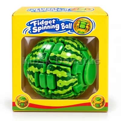Fidget-Spinner-Ball Wassermelone Grün, 1 Stück — Bild 2