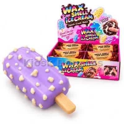 Wax Shell Squishy Eis am Stiel Lila, 1 Stück — Bild 3
