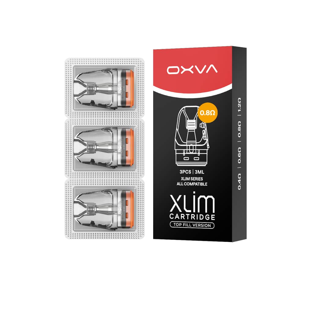 Produktfoto von OXVA XLIM Top Fill Cartridge 0,8 Ω – 3 ml (3er Pack)