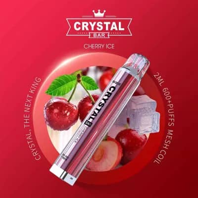 Crystal Bar – Einweg E-Shisha 600 Züge - Cherry Ice
